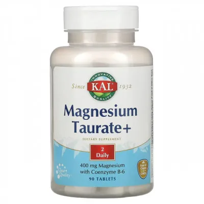 KAL, Magniy Taurat Plus, 200 mg, 90 Tabletka