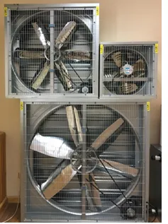 Промышленный вентилятор для создания воздухообмена 1000х1000х400