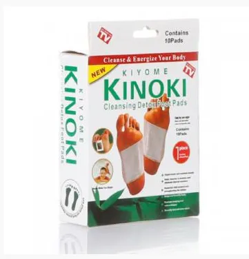 Детоксикационный пластырь для стоп Kinoki Cleansing Detox Foot Pads Детокс патчи для ног 10 шт.