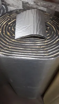 Вспененный каучук - Misot-flex алюминиевой фольгой и самоклеящийся слоем  06мм
