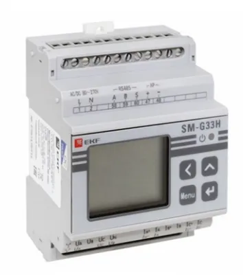 Многофункциональный измерительный прибор SM-G33H с жидкокристаллическим дисплеем на DIN-рейку