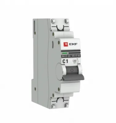 Автоматический выключатель 2P 16А (C) 4,5kA ВА 47-63 EKF PROxima