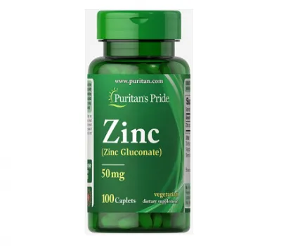 Puritan's Pride Zinc Gluconate 50 mg 100 таблеток (цинк глюконат)