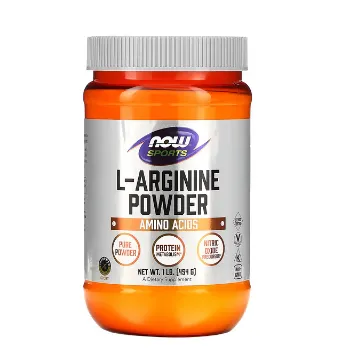 Аргинин Now Foods, Sports, L-Arginine Powder, 1 фунт (454 г)