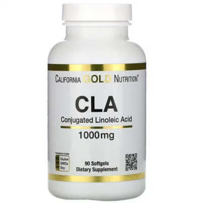Конъюгированная линолевая кислота, California Gold Nutrition, Clarinol, КЛК, 1000 мг, 90 мягких таблеток