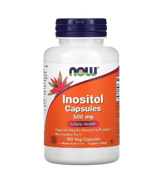 Инозитол в капсулах Now Foods, 500 мг, 100 вегетарианских капсул