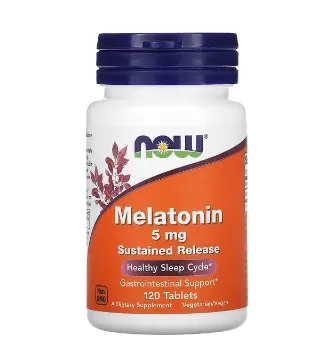 Now Foods, Melatonin, 5 mg, 120 Tabletka