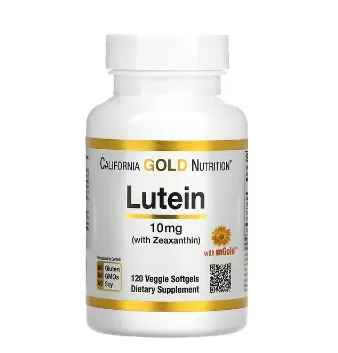 Лютеин и зеаксантин California Gold Nutrition, 10 мг, 120 растительных капсул