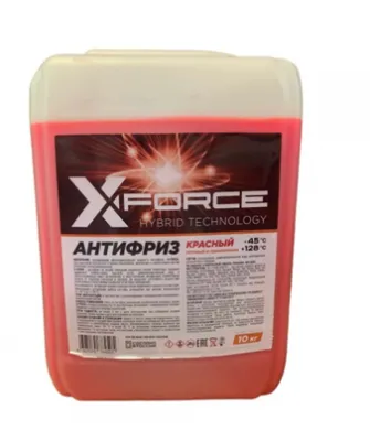 Антифриз x-force красный 10 кг