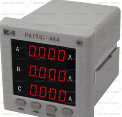 Амперметр PA194I-AK4 3-канальный (общепромышленное исполнение)