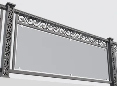 Metall panjaralar, 8-model