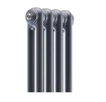RIFAR TUBOG po'lat quvurli isitish radiatori, termostatik klapansiz pastki markaziy ulanish, (antratsit rangi), 8 qism, 2-model