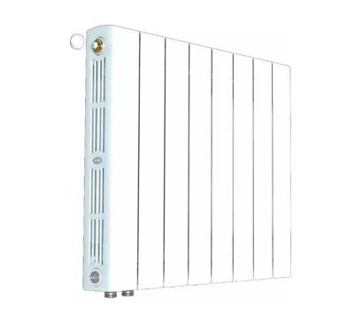 Bimetalik radiator RIFAR Supremo VR 800-5 (titan rangli), termostatik klapanli pastki ulanish, 5 qism