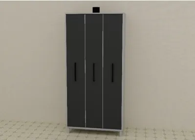 Шкаф для хранения хим реактивов 900*580*2000 мм, модель 1