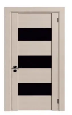 Межкомнатные двери, модель: BERGAMO 1, цвет: Лиственница беленая