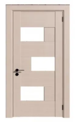 Межкомнатные двери, модель: BERGAMO 4, цвет: Лиственница беленая