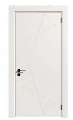 Межкомнатные двери, модель: ZVEZDA, цвет: Эмаль белая