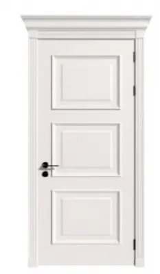 Межкомнатные двери, модель: RIMINI 3, цвет: Эмаль белая