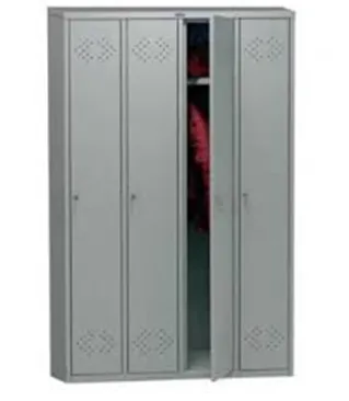 Шкаф четырехсекционный для униформы металлический  ITM-156