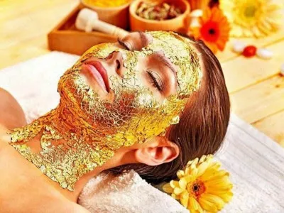 Золотая маска для лица Wokali Whitening Gold Caviar