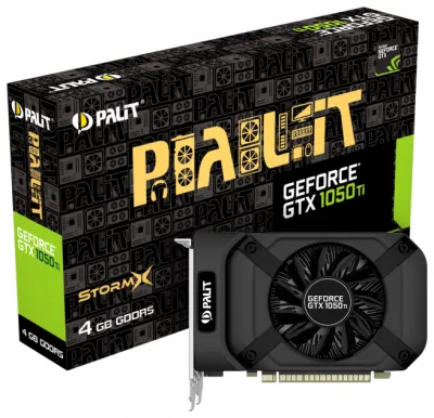 Видеокарта Palit GeForce GTX 1050 Ti StormX 4 ГБ 