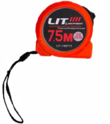 Измерительная рулетка LIT 7.5 м Красный