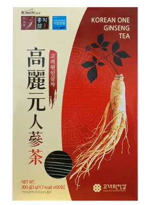 Чай с корнем красного корейского женьшеня 100 шт