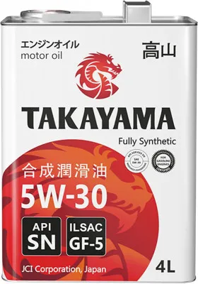 Моторное масло TAKAYAMA 5W-30 Синтетическое 4 л