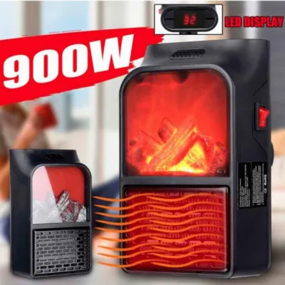 Flame handy heater kaminli mini isitgich (900 vatt)