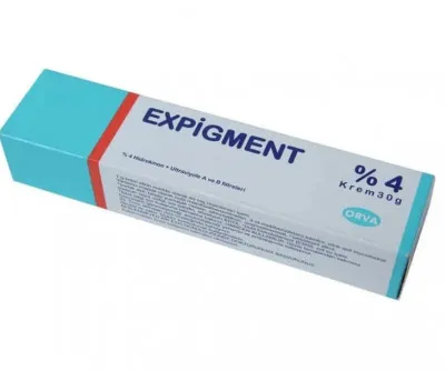 Teri pigmentatsiyasining buzilishi uchun yorug'lik kremi Expigment 4% (30 gramm)