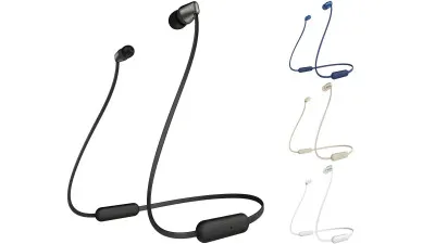 Беспроводные наушники с шейным ободом Sony WI-C310 black/white/blue