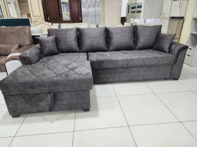Угловой диван с выдвижным механизмом модель 4