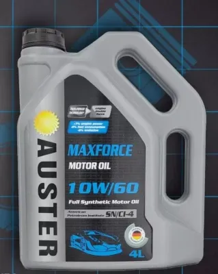 Моторное масло для легковых автомобилей "Auster MaxForce" 10W-60 SТ/CL-4 (4 литра)