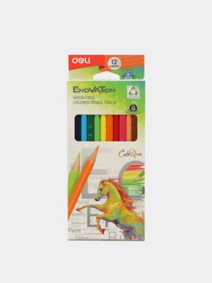 Цветные карандаши Deli C113-12, 12 цветов