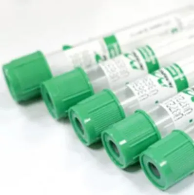 Вакуумные пробирки с гепарином лития Improvacuter 3 мл 13×75 мм для плазмы Зеленая крышка