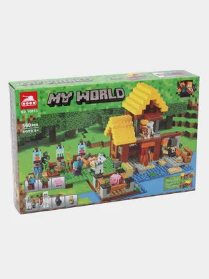 Детский конструктор Minecraft "My world" 10813, 560 деталей