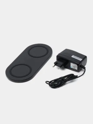 Беспроводное зарядное устройство Belkin Dual Pad Wireless Charging Qi, 2x 10W, black
