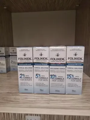 Minoxidil (Folixidil) 5%, 10%, 15% - Мужской лосьон для роста волос