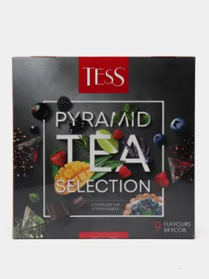 Чёрный чай Tess Pyramid Tea Selection, 9 вкусов, 81 г