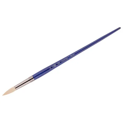 Кисть художественная, синтетика упругая, Гамма "Манеж", круглая, длинная ручка №16