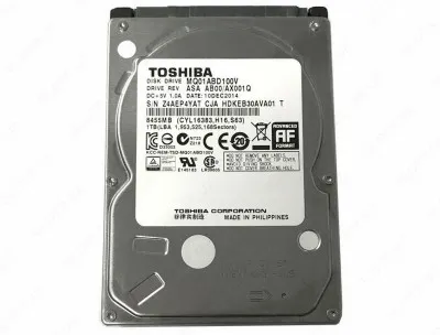 Жесткий диск для ноутбука Toshiba 1TB 2,5" 5400rpm SATA III Slim