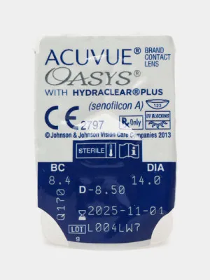 Контактные линзы Acuvue Oasys With Hydraclear Plus, 12/8.4/-8.50