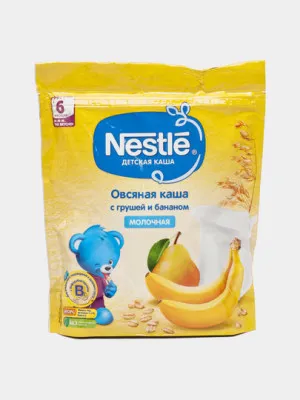 Молочная овсяная каша Nestle Груша-банан, 220гр