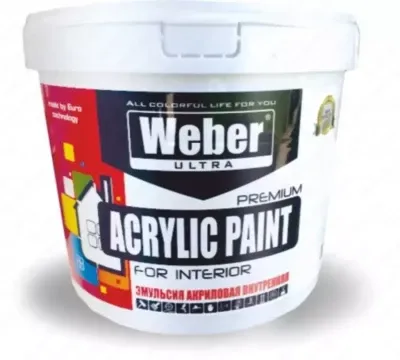 Эмульсионная краска Weber желтая 2.7 кг