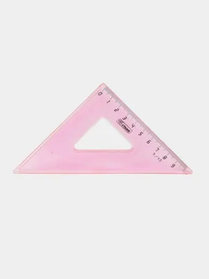 Линейка треугольная Стамм Neon Crystal, 45°, 9 см