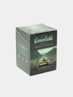 Чай зеленый Greenfield Green Ginseng, в пирамидках 1.8г * 20 шт