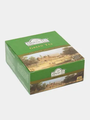 Чай зеленый Ahmad Tea в пакетиках, 100 х 2 гр
