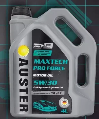 Моторное масло для легковых автомобилей "Auster Maxtech Pro Force" 5W-30 SL/CF (4 литра)