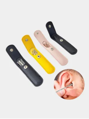 Набор ушных палочек, инструментов для чистки ушей, 6 штук