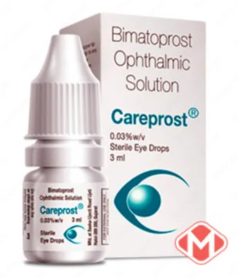 Средство для увеличения ресниц Careprost (Карепрост) Bimatoprost Ophthalmic Solution
